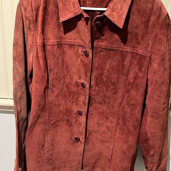 Kate Hill woman’s jacket outer shell 100% leather size 16 - Picture 2 of 14